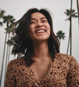 Close up of a woman smile